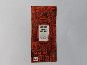 Vintage años 60 Londres de un folleto superior de autobús, vintage LTR subterráneo relacionado - Imagen 1 de 5