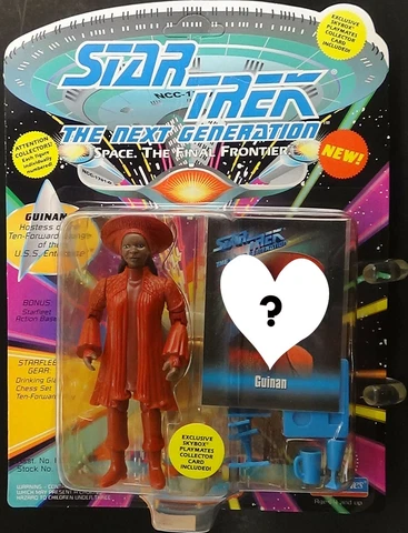 Guinan Spacecap or Card Star Trek Next Gen Playmates 93 MOC TNG Whoopi Goldberg Cover