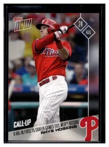 2017 Topps Now #517 Rhys Hoskins Aufrufkarte (B) - Bild 1 von 2