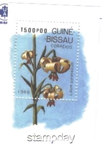 GUINEA BISSAU 1989 #794 LILLIUM FLOWERS M/S MNH -S3324-8 - Picture 1 of 1