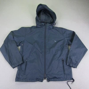 Vintage Ocean Pacific Jacket Womens Medium Blue Windbreaker Surfer Zip Up 90s - Picture 1 of 10