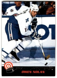 1992-93 Score Canadian Sharp Shooters Owen Nolan #12 Quebec Nordiques