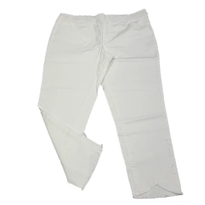 Pantalones Cortos Joan Rivers Pull On Everyday Modernos Talla X-Grande Blanco con Bolsillos Foto 1 de 4