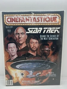 IMMPECABLE CONDITION 1989 Cinefantastique Magazine STAR TREK NEXT GENERATION - Picture 1 of 6