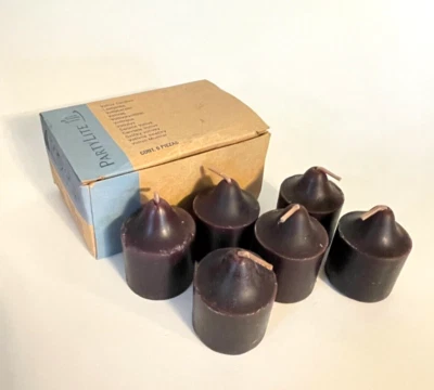 PartyLite One Full Box (6) Black Cherry Votive Candles VO682 Retired - Photo 1/4