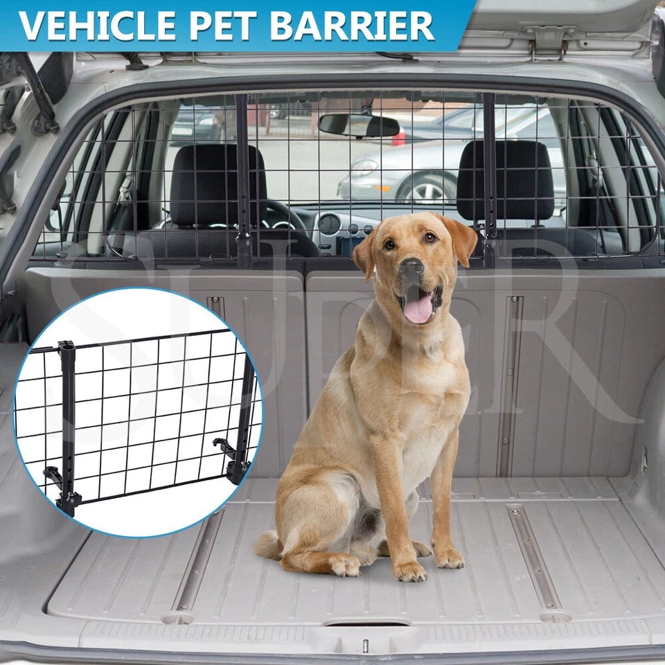Dog Guard Adjustable Safety Dog Pet Car Mesh Barrier Headrest Travel Heavy Duty - image 1 of 4