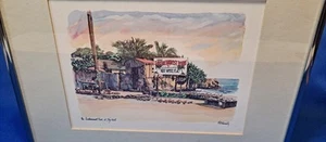 The Southernmost Point At Key West By Robert Kennedy Framed Signed Lithograph ๐ด - Picture 1 of 10