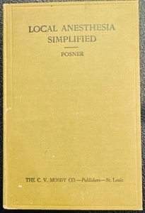 RARE ANTIQUE MEDICAL BOOK 1924 "Local Anesthesia Simplified" Amazing Illus. - Bild 1 von 12