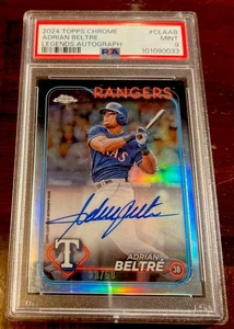 Adrian Beltre 2024 Topps Chrome Legends Auto Black #33/50 RANGERS - Picture 1 of 2