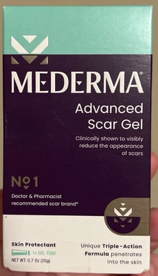 Mederma Advanced Scar Gel Triple Action Formula 0.7oz (20g) Exp. 11/2026    SB10 - Изображение 1 из 4