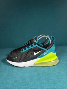 Size 5Y/6.5Women - Nike Air Max 270 Black/green shoes - Picture 1 of 9