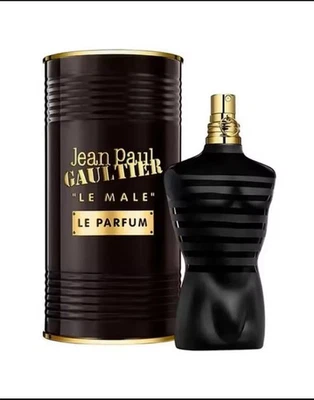Jean Paul Gaultier Le Male Le Parfum 4,2 oz/125 ml - JUEGO DE CAJA COMPLETA Foto 1 de 3