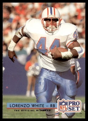 1992 Pro Set Lorenzo White Houston Oilers #188 - Image 1 of 2