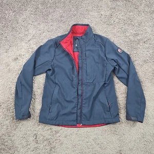 Giacca TEAM donna M blu full zip con cappuccio leggera casual regular - Foto 1 di 15