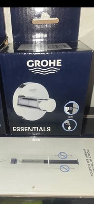 Gancho para bata de baño Grohe 40364001 Essentials montado en la pared, cromo Starlight Foto 1 de 2