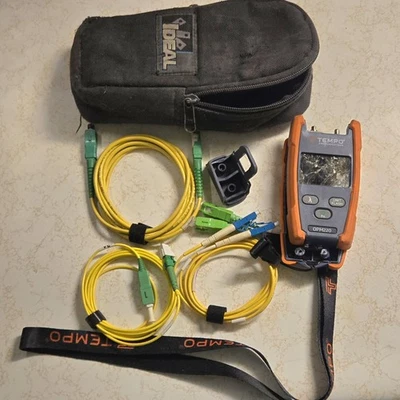 TEMPO OPM220 High Power Fiber Optical Power Meter w/ Visual Fault Locator PARTS! - Image 1 of 4