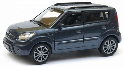 Welly Kia Soul Graphite 1:34 1:39 Scales 4.5 Inch Car US IMPORT DUTIES PAID - Image 1 of 4