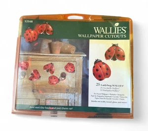 Vintage 90s Ladybug Wallpaper Appliqués WALLIES 25 Individual - Picture 1 of 3