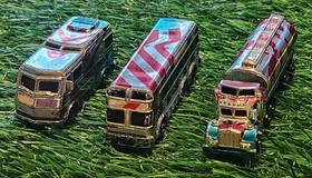 Micro Machines - American Flag RV, Bus and Semi Truck - Classy Chromers #3 1992