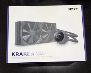 NZXT Kraken 240 2x120 mm AiO Liquid CPU Cooler - Nero opaco - Foto 1 di 1