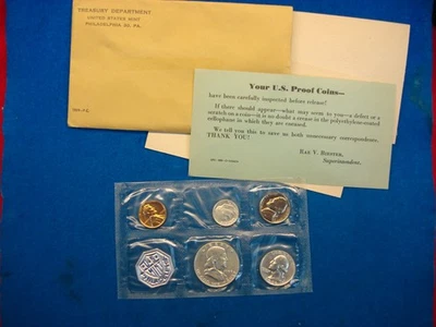 1959 U.S. PROOF SET - XTRA NICE OLDTIME  SET IN ORIG. ENVELOPE - Image 1 of 4