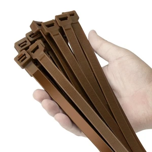 24 inch Brown Zip Ties Heavy Duty 50 PACK, 250 LBS Ultra Exclusive Strong Pla... - Bild 1 von 6