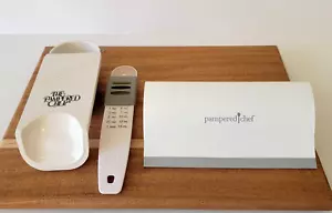Pampered Chef Kitchen Tools Handy Scraper, Adjustable Measuring Cup And Spoon - Picture 1 of 11