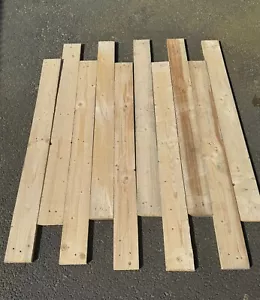 10 x extra breite Palettenbretter - Wandverkleidung Altholz Holz 1300 mm lang - Bild 1 von 4