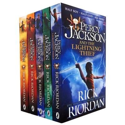 Percy Jackson 5 Books Stories Classic Adventure Collection Rick Riordan Box Set - Immagine 1 di 4