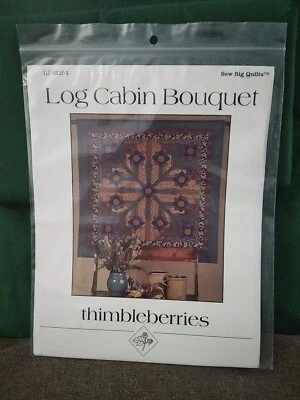 Thimbleberries Wall Quilt Pattern Log Cabin Bouquet Sew Big Quilts 58.5" Square - Image 1 of 3