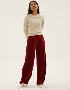 Spencer Wide-Leg Velvet Trousers 