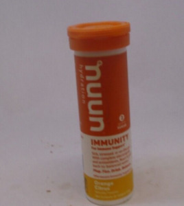 Nuun Hydration Immunity for Immune Support, Orange Citrus, 10 Tablets (1 Tube)