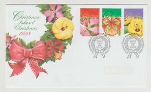 CHRISTMAS ISLAND      Christmas. Flowering Trees.    1998    FIRST DAY COVER