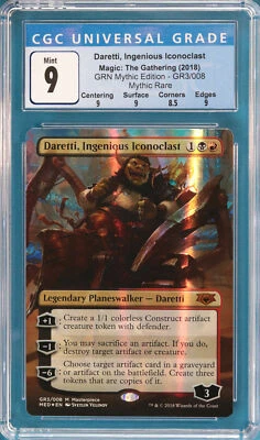 Daretti Ingenious Iconoclast FULL-ART FOIL Mythic Edition GRADED CGC 9 MINT 0042 - Image 1 of 2