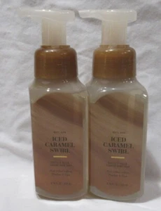 White Barn Bath & Body Works Gentle & Clean Hand Soap Set 2 ICED CARAMEL SWIRL - Picture 1 of 4
