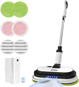 Cordless Electric Mop, Floor Cleaner with LED Headlight & Water Sprayer, up to 6 - Picture 1 of 12