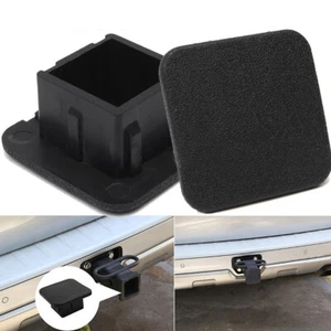 2Pcs 1-1/4" Car Trailer Hitch Plug Tube Caps Rubber Towing Bar Cover Receivers - Picture 1 of 12