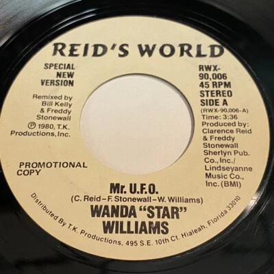 Wanda "Star" Williams - Mr. U.F.O. / (Same) 45 - Soul Funk - Image 1 of 2