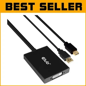 Mini DisplayPort to Dual Link DVI Adapter with HDCP - Plug-and-Play Convenience - Picture 1 of 9