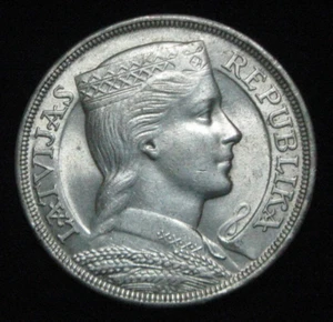 ZALDI2010 - LETONIA . 5 LATI DE 1932 . PLATA - Photo 1 sur 2