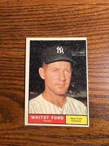 1961 TOPPS BASEBALL CARD #160 WHITEY FORD YANKEES!! EX+/EXMT!!!!!!!!!