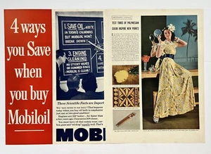 Cartel de arte de pared anuncio promocional Life 1939 Mobiloil General Tire enjugador arte polinesio - Imagen 1 de 3