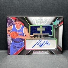 2006-07 SPx Rookie Auto Jersey 85/1199 Paul Davis #128 Rookie Auto RC