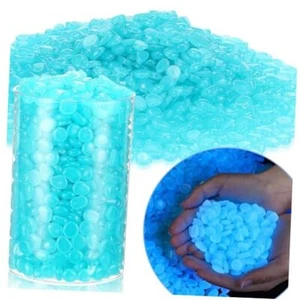 6000 Pcs Glow in The Dark Rocks Glow in The Dark Pebbles Glowing Dark Blue - Picture 1 of 7