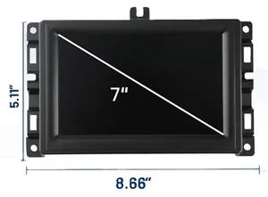 TDO-WXGA0700K00033-V2 7" LCD Display Touch Screen for 2017-2020 Jeep Compass - Picture 1 of 4