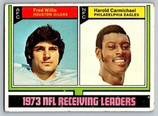1974 Topps Fred Willis Harold Carmichael #330 Houston Oilers Philadelphia Eagles