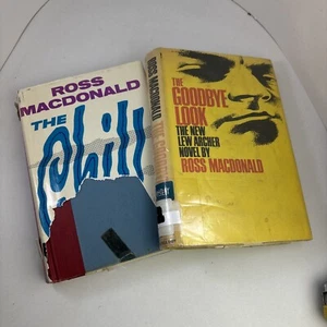 Ross MacDonald THE CHILL 1st Edition 1964 and THE GOODBYE LOOK 1969 Ex Libris HC - Picture 1 of 9