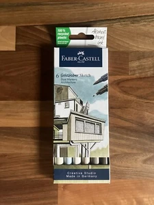 Faber-Castell Goldfaber Sketch Marker Pen Set Of 6 Architecture - Picture 1 of 3