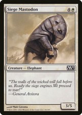 FOIL Siege Mastodon | MtG Magic Magic 2012 (M12) | English | Near Mint