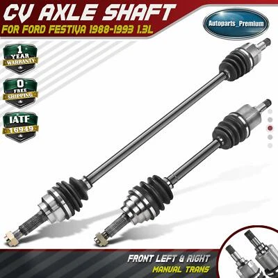 2x Conjunto de eje CV para Ford Festiva 88-93 1,3 L transmisión manual. Delantero derecho y derecho Foto 1 de 4